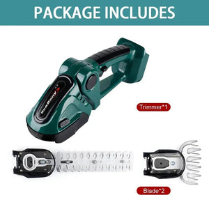 Planet Gates United States / Green-NO Battery NEWBENY 2 IN 1 Handheld Electric Hedge Trimmer Garden Tool 24V Cordless Rechargeable Household Shrub Weeding Pruning Lawn Mower