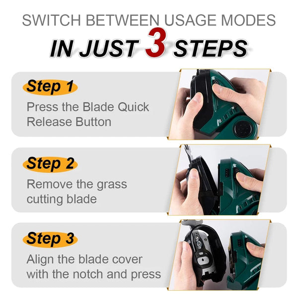 Planet Gates United States / Green-NO Battery NEWBENY 2 IN 1 Handheld Electric Hedge Trimmer Garden Tool 24V Cordless Rechargeable Household Shrub Weeding Pruning Lawn Mower