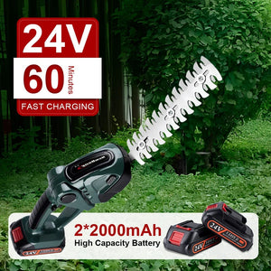 Planet Gates United States / Green-NO Battery NEWBENY 2 IN 1 Handheld Electric Hedge Trimmer Garden Tool 24V Cordless Rechargeable Household Shrub Weeding Pruning Lawn Mower