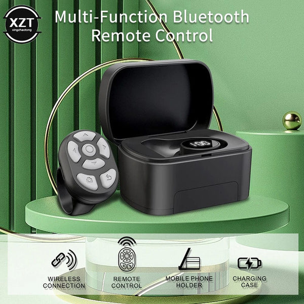 Planet Gates Universal 2-in-1 ring finger with bin remote control Bluetooth-Compatible page turner Finger video memory for iPhone Android