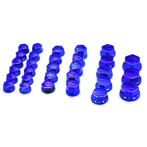 Planet Gates Universal 30PCS motorcycle modeling plating nut decorative screw cap For Yamaha FZ1 FAZER FZ6 FZ6R FZ8 XJ6 MT01 MT03 MT-07 MT-09