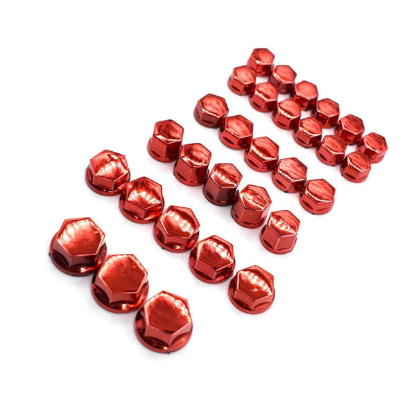 Planet Gates Universal 30PCS motorcycle modeling plating nut decorative screw cap For Yamaha FZ1 FAZER FZ6 FZ6R FZ8 XJ6 MT01 MT03 MT-07 MT-09