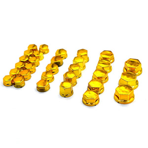 Planet Gates Universal 30PCS motorcycle modeling plating nut decorative screw cap For Yamaha FZ1 FAZER FZ6 FZ6R FZ8 XJ6 MT01 MT03 MT-07 MT-09
