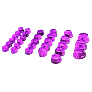 Planet Gates Universal 30PCS motorcycle modeling plating nut decorative screw cap For Yamaha FZ1 FAZER FZ6 FZ6R FZ8 XJ6 MT01 MT03 MT-07 MT-09