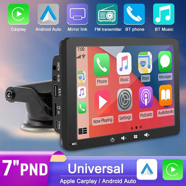Planet Gates Universal 7 Inch Car Radio Multimedia Video Player Wireless Carplay Android Auto Touch Screen Bluetooth Car Intelligent Systems