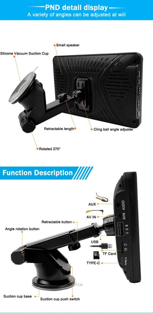 Planet Gates Universal 7 Inch Car Radio Multimedia Video Player Wireless Carplay Android Auto Touch Screen Bluetooth Car Intelligent Systems