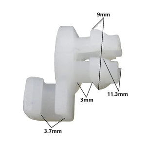 Planet Gates Universal Auto Door Lock Rod Clip Driver Side Handle Retainer fits 3mm 4mm Hole Plastic Rivet Fasteners Retainers Car Wire Clip