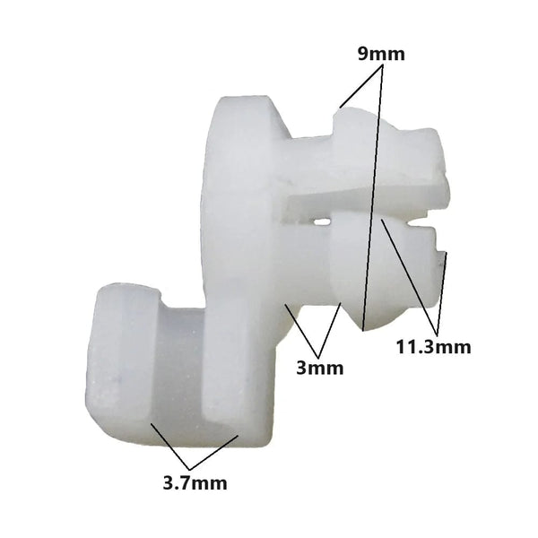 Planet Gates Universal Auto Door Lock Rod Clip Driver Side Handle Retainer fits 3mm 4mm Hole Plastic Rivet Fasteners Retainers Car Wire Clip