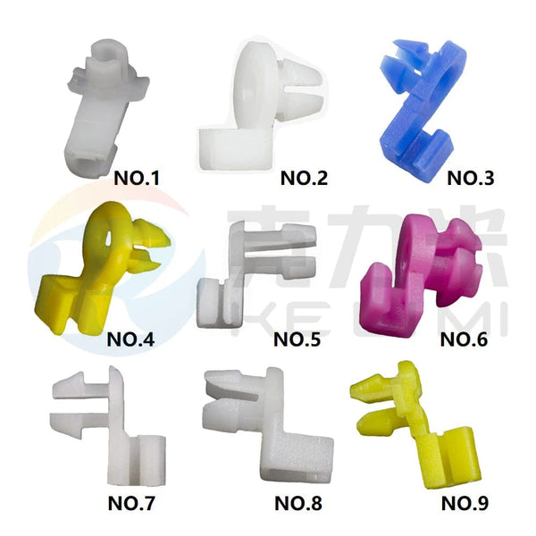 Planet Gates Universal Auto Door Lock Rod Clip Driver Side Handle Retainer fits 3mm 4mm Hole Plastic Rivet Fasteners Retainers Car Wire Clip