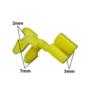 Planet Gates Universal Auto Door Lock Rod Clip Driver Side Handle Retainer fits 3mm 4mm Hole Plastic Rivet Fasteners Retainers Car Wire Clip