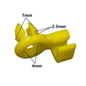 Planet Gates Universal Auto Door Lock Rod Clip Driver Side Handle Retainer fits 3mm 4mm Hole Plastic Rivet Fasteners Retainers Car Wire Clip