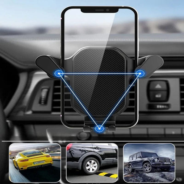 Planet Gates Universal Car Phone Holder Gravity Mobile Stand GPS Support Auto Air Vent Mount for IPhone 14 13 12 11 Pro Max Xr Xiaomi Samsung