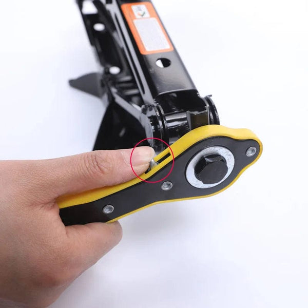 Planet Gates Universal Car Wheel Hand Crank Ratchet Wrenches Garage Tire Wheel Handle Phillips Wrench Car Labor-Saving Jack Tire Repair Tool