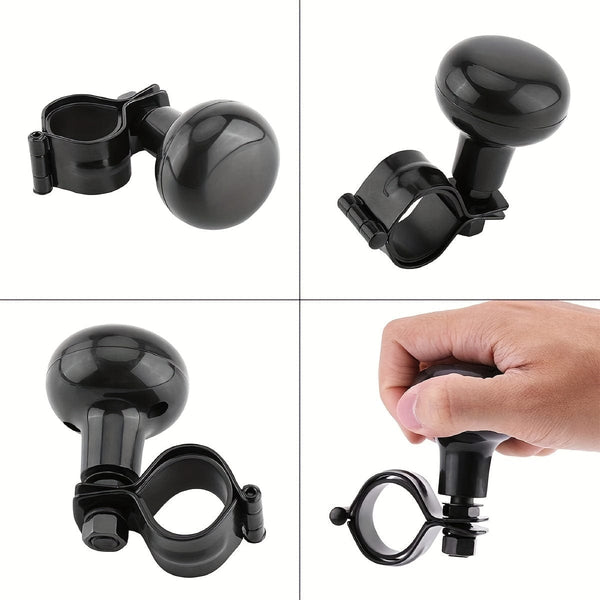 Planet Gates Universal Heavy-duty Steering Wheel Knob In Black Color, Suitable For Most Steering Wheels