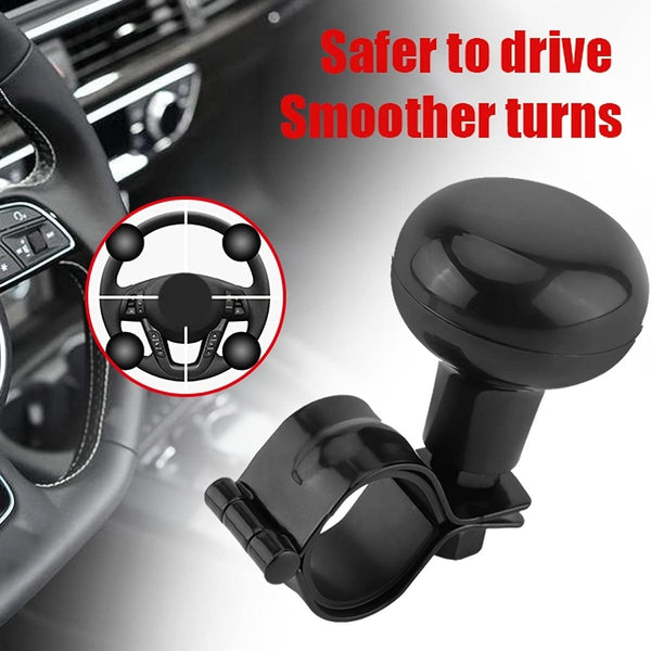 Planet Gates Universal Heavy-duty Steering Wheel Knob In Black Color, Suitable For Most Steering Wheels