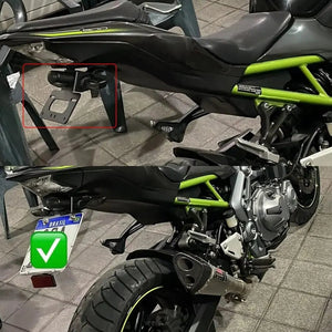 Planet Gates Universal Motorcycle License Plate Holder Parts Extend Tail Reflector Motor Fender Eliminator Accessories For DUCATI For BMW