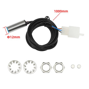 Planet Gates Universal Motorcycle Meter Speedometer LED Digital Dashboard 12000RPM Gauge Tachometer Panel Motor Odometer Display Y Bracket