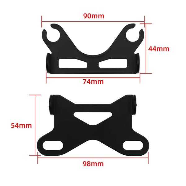 Planet Gates Universal Motorcycle Meter Speedometer LED Digital Dashboard 12000RPM Gauge Tachometer Panel Motor Odometer Display Y Bracket
