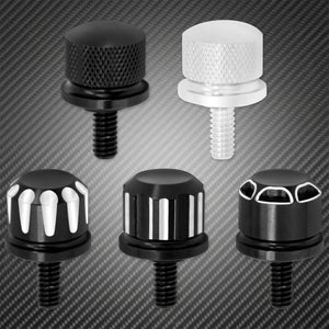 Planet Gates Universal Motorcycle Rear Fender Seat Bolt Screw Nut Tab Kit Mount Knob Cover For Harley Dyna Sportster XL Touring FLHR Softail
