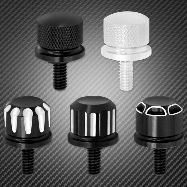 Planet Gates Universal Motorcycle Rear Fender Seat Bolt Screw Nut Tab Kit Mount Knob Cover For Harley Dyna Sportster XL Touring FLHR Softail