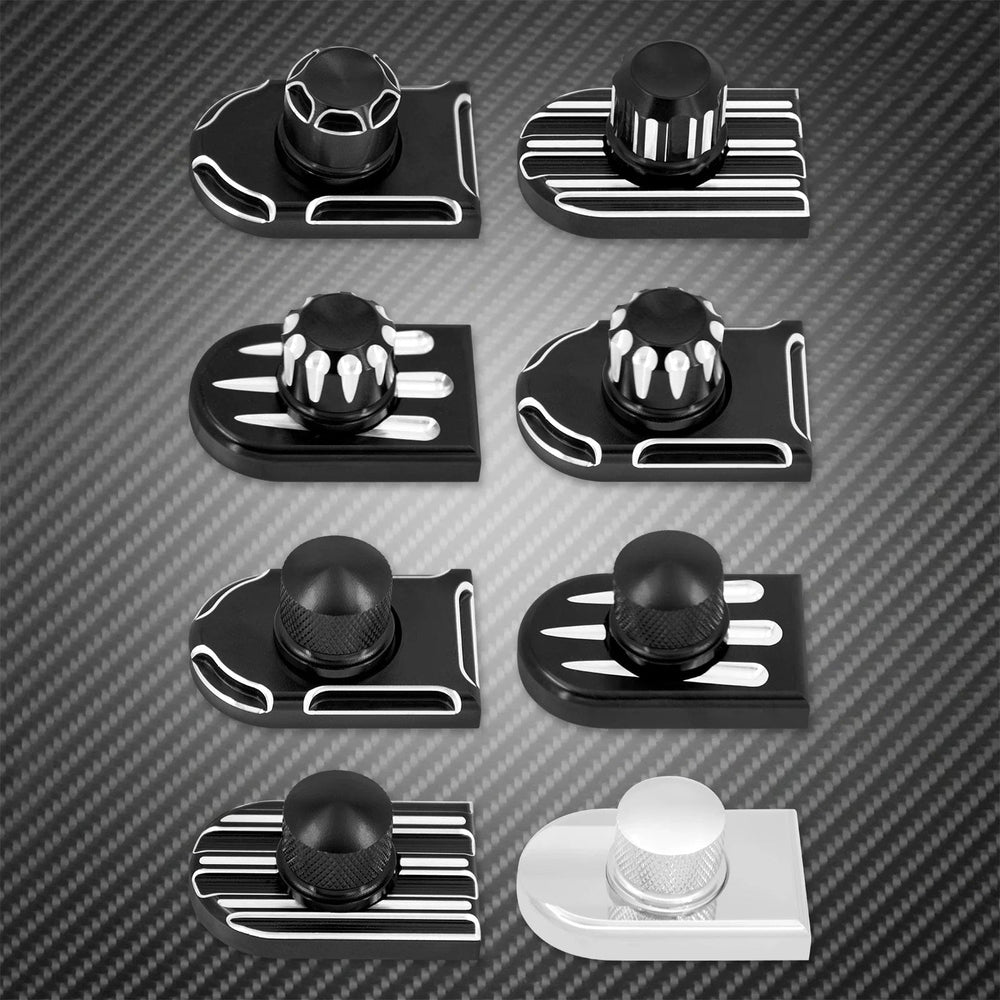 Planet Gates Universal Motorcycle Rear Fender Seat Bolt Screw Nut Tab Kit Mount Knob Cover For Harley Dyna Sportster XL Touring FLHR Softail