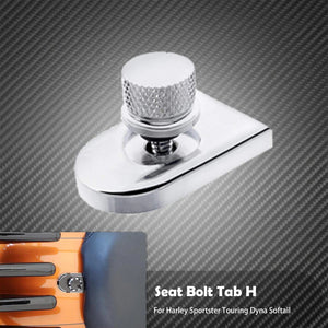 Planet Gates Universal Motorcycle Rear Fender Seat Bolt Screw Nut Tab Kit Mount Knob Cover For Harley Dyna Sportster XL Touring FLHR Softail