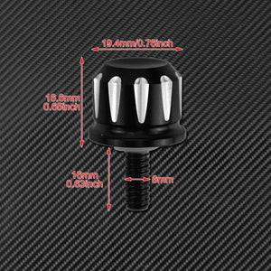 Planet Gates Universal Motorcycle Rear Fender Seat Bolt Screw Nut Tab Kit Mount Knob Cover For Harley Dyna Sportster XL Touring FLHR Softail