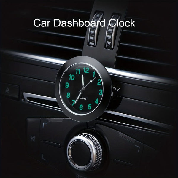 Planet Gates Universal Round Car Clock Stick On Electronic Watch Dashboard Decoration For Cars Car Accessary