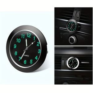 Planet Gates Universal Round Car Clock Stick On Electronic Watch Dashboard Decoration For Cars Car Accessary