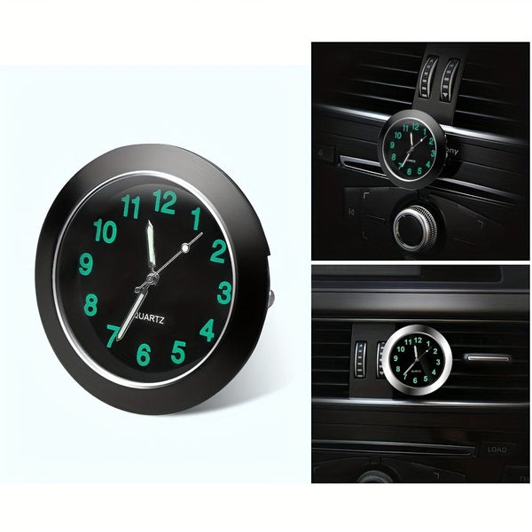 Planet Gates Universal Round Car Clock Stick On Electronic Watch Dashboard Decoration For Cars Car Accessary