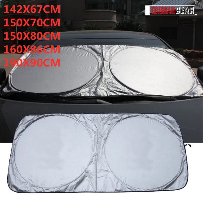 Planet Gates Universal UV Protection Shield  Front Rear Car Window Car SunShade Anti Snow Ice Sunshade Sun Shade Visor Windshield Cover Auto