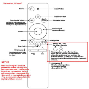 Planet Gates Universal Voice Bluetooth Remote Control Replacement  for SAMSUNG Smart 4K TV BN59-01259B BN59-01312B/A BN59-01311B BN59-1266A