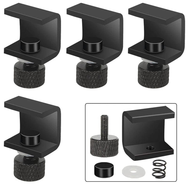 Planet Gates Upgrade Black 4pcs 3DSWAY 3D Printer Parts Platform Clamp Glass Aluminum Plate Ultimaker UM Hotbed Fixing Clip Build Heated Bed Retainer 4pcs 8pcs