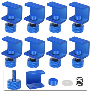 Planet Gates Upgrade Blue 8pcs 3DSWAY 3D Printer Parts Platform Clamp Glass Aluminum Plate Ultimaker UM Hotbed Fixing Clip Build Heated Bed Retainer 4pcs 8pcs