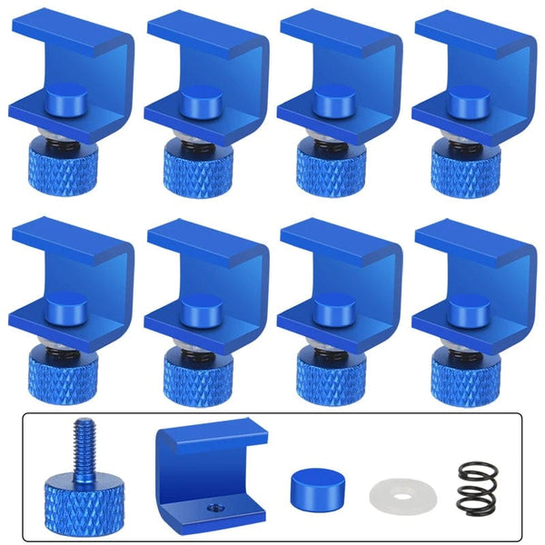 Planet Gates Upgrade Blue 8pcs 3DSWAY 3D Printer Parts Platform Clamp Glass Aluminum Plate Ultimaker UM Hotbed Fixing Clip Build Heated Bed Retainer 4pcs 8pcs