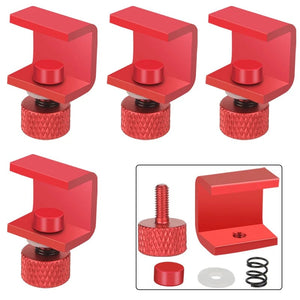 Planet Gates Upgrade Red 4pcs 3DSWAY 3D Printer Parts Platform Clamp Glass Aluminum Plate Ultimaker UM Hotbed Fixing Clip Build Heated Bed Retainer 4pcs 8pcs