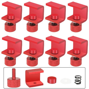 Planet Gates Upgrade Red 8pcs 3DSWAY 3D Printer Parts Platform Clamp Glass Aluminum Plate Ultimaker UM Hotbed Fixing Clip Build Heated Bed Retainer 4pcs 8pcs