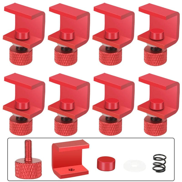 Planet Gates Upgrade Red 8pcs 3DSWAY 3D Printer Parts Platform Clamp Glass Aluminum Plate Ultimaker UM Hotbed Fixing Clip Build Heated Bed Retainer 4pcs 8pcs