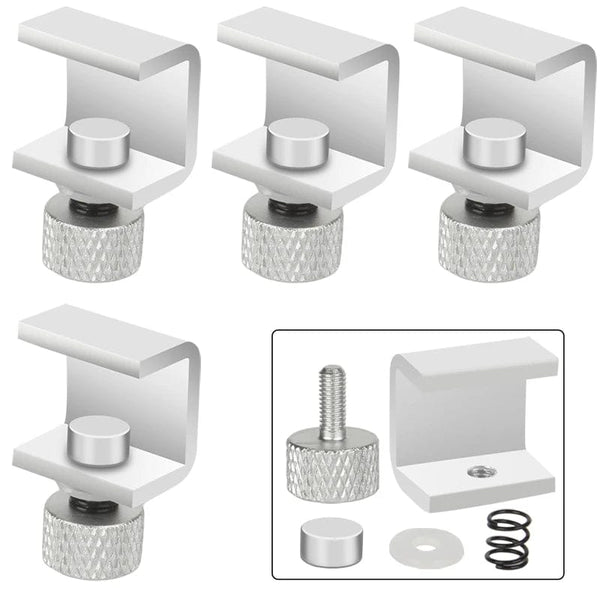 Planet Gates Upgrade Silver 4pcs 3DSWAY 3D Printer Parts Platform Clamp Glass Aluminum Plate Ultimaker UM Hotbed Fixing Clip Build Heated Bed Retainer 4pcs 8pcs