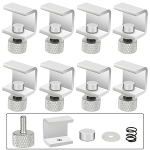 Planet Gates Upgrade Silver 8pcs 3DSWAY 3D Printer Parts Platform Clamp Glass Aluminum Plate Ultimaker UM Hotbed Fixing Clip Build Heated Bed Retainer 4pcs 8pcs