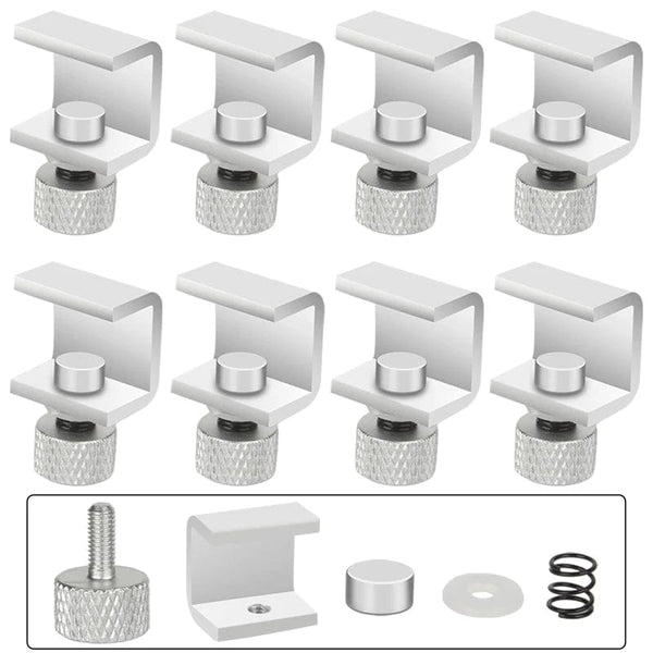 Planet Gates Upgrade Silver 8pcs 3DSWAY 3D Printer Parts Platform Clamp Glass Aluminum Plate Ultimaker UM Hotbed Fixing Clip Build Heated Bed Retainer 4pcs 8pcs