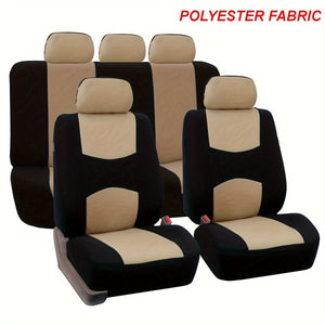 Planet Gates Upgrade Your Car Interior With A Universal Fit 5-Seat Polyester Car Seat Cover Set