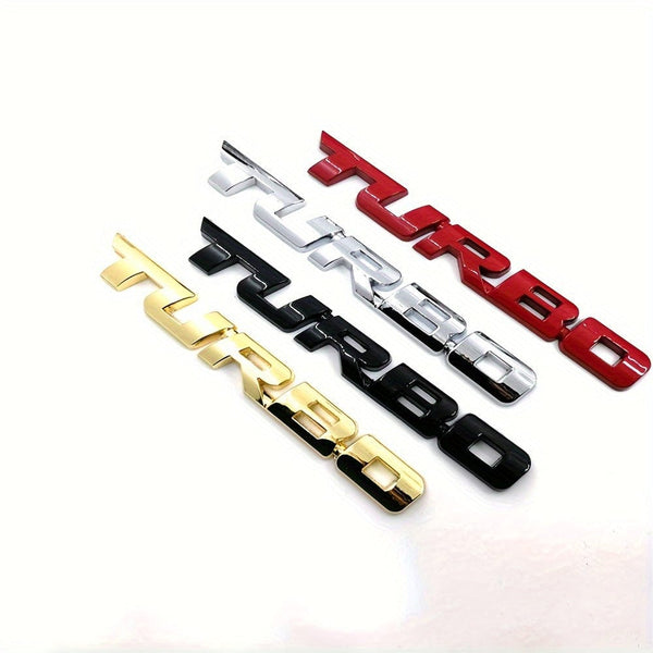 Planet Gates Upgrade Your Car With A Premium 3D Metal Turbo Emblem - Zinc Alloy Decal Sticker For All Cars! Car Tailgate Badge Decoration Auto Accessories