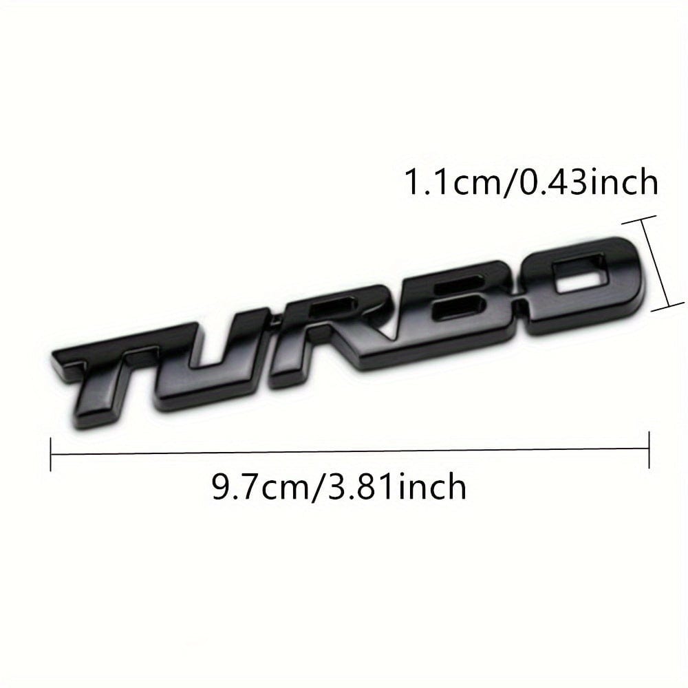 Planet Gates Upgrade Your Car With A Premium 3D Metal Turbo Emblem - Zinc Alloy Decal Sticker For All Cars! Car Tailgate Badge Decoration Auto Accessories