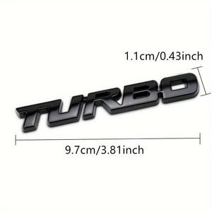 Planet Gates Upgrade Your Car With A Premium 3D Metal Turbo Emblem - Zinc Alloy Decal Sticker For All Cars! Car Tailgate Badge Decoration Auto Accessories