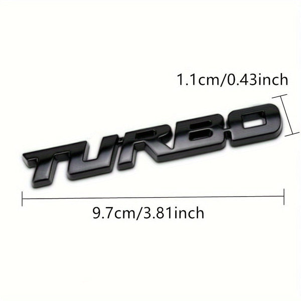 Planet Gates Upgrade Your Car With A Premium 3D Metal Turbo Emblem - Zinc Alloy Decal Sticker For All Cars! Car Tailgate Badge Decoration Auto Accessories