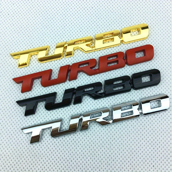 Planet Gates Upgrade Your Car With A Premium 3D Metal Turbo Emblem - Zinc Alloy Decal Sticker For All Cars! Car Tailgate Badge Decoration Auto Accessories