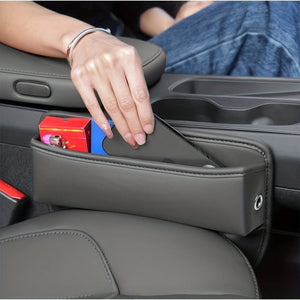 Planet Gates Upgrade Your Car with a PU Leather Seat Gap Manager - Keep Your Belongings Secure & Organized!