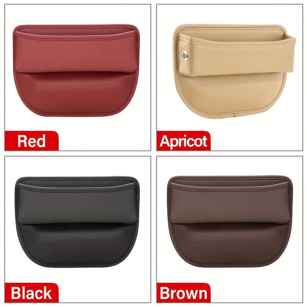 Planet Gates Upgrade Your Car with a PU Leather Seat Gap Manager - Keep Your Belongings Secure & Organized!