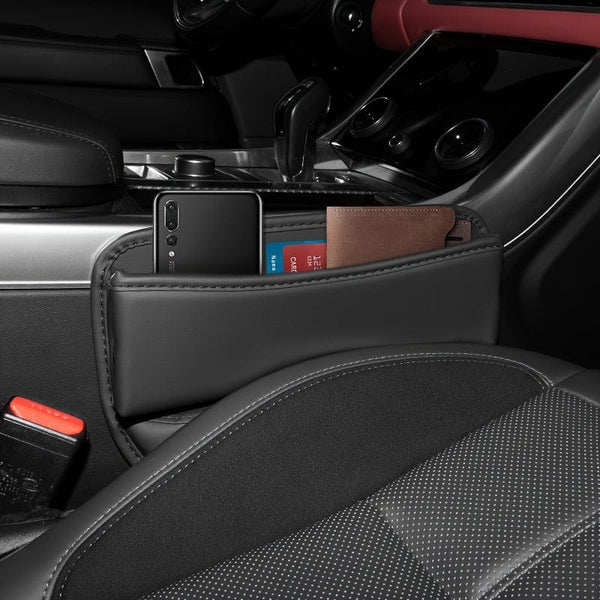 Planet Gates Upgrade Your Car with a PU Leather Seat Gap Manager - Keep Your Belongings Secure & Organized!